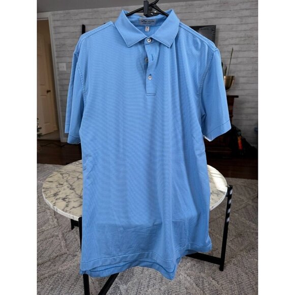 PETER MILLAR Blue Crown Sport Grace Performance Mesh Polo Mens Size Medium - Picture 2 of 8